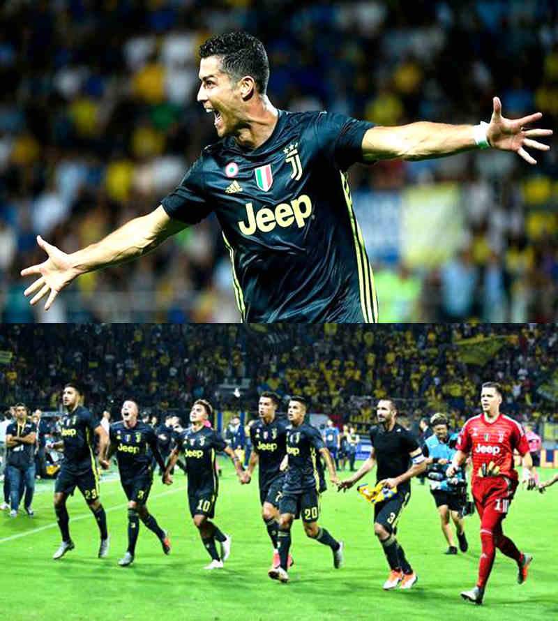 关于尤文图斯2-1维罗纳，C罗补时绝杀助球队豪取三分的信息